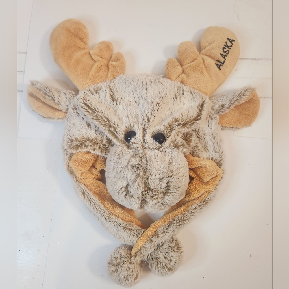 Moose Hat Plush with Alaska by DolliBu